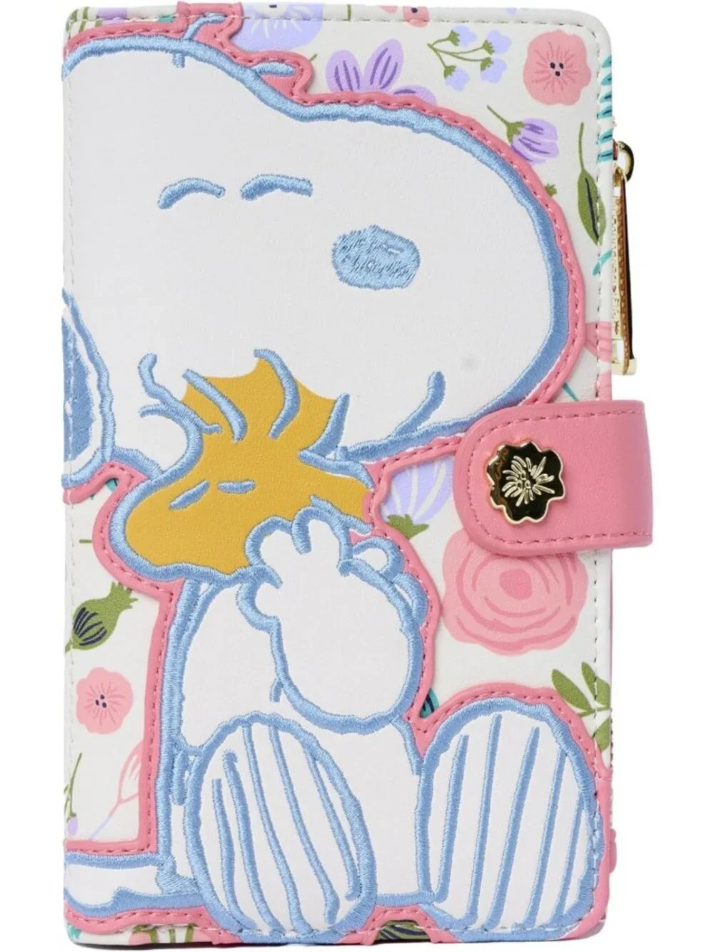 Floral Snoopy & Woodstock Wallet for Women | Cute Lounge & Travel Accessory